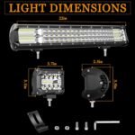 LED Light Bar Kit 20 Inch  – 288W Slim Combo Off-Road Lights - Image 6