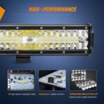 Nilight 12 Inch 300W LED Light Bar – 2PCS Triple Row Flood & Spot Combo - Image 5