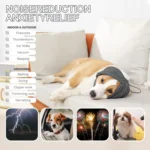 Calming Dog Hoodie & Ear Wrap – Anxiety Relief Vest for Fireworks, Bathing & Loud Noises - Image 5