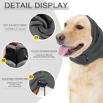Calming Dog Hoodie & Ear Wrap – Anxiety Relief Vest for Fireworks, Bathing & Loud Noises - Image 3