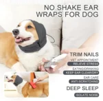 Calming Dog Hoodie & Ear Wrap – Anxiety Relief Vest for Fireworks, Bathing & Loud Noises - Image 4