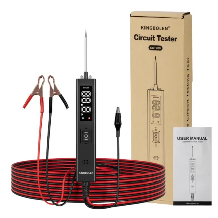 Kingbolen ECT200 automotive circuit tester with 1.5-inch screen for 12V and 24V vehicle systems