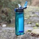 650 mL Tritan BPA-free filter water bottle with straw-style drinking in multiple colors
