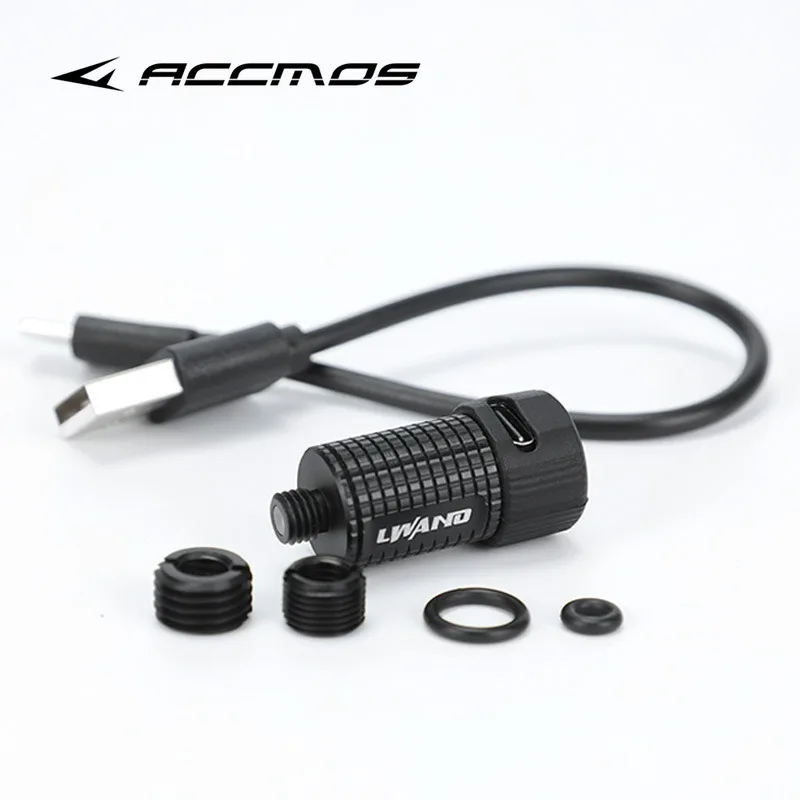 Black rechargeable blue LED archery bow sight aiming light for compound bow accessories