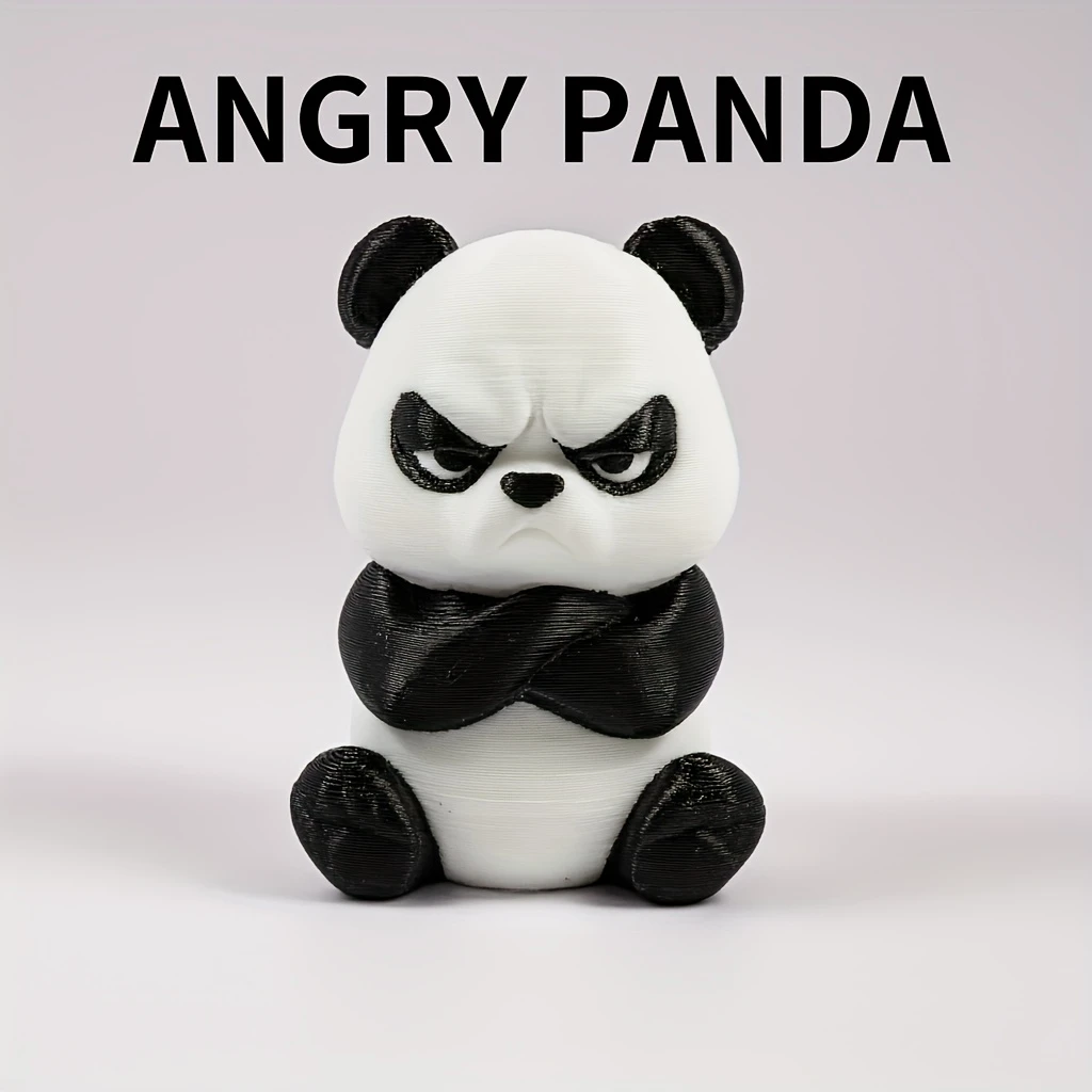 H5a2b1d952d694bb29a98493fa0870a6fm.webp Brown angry panda decorative figurine with expressive face, paws, and claw details