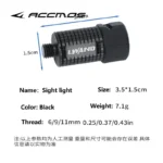 Black rechargeable blue LED archery bow sight aiming light for compound bow accessories