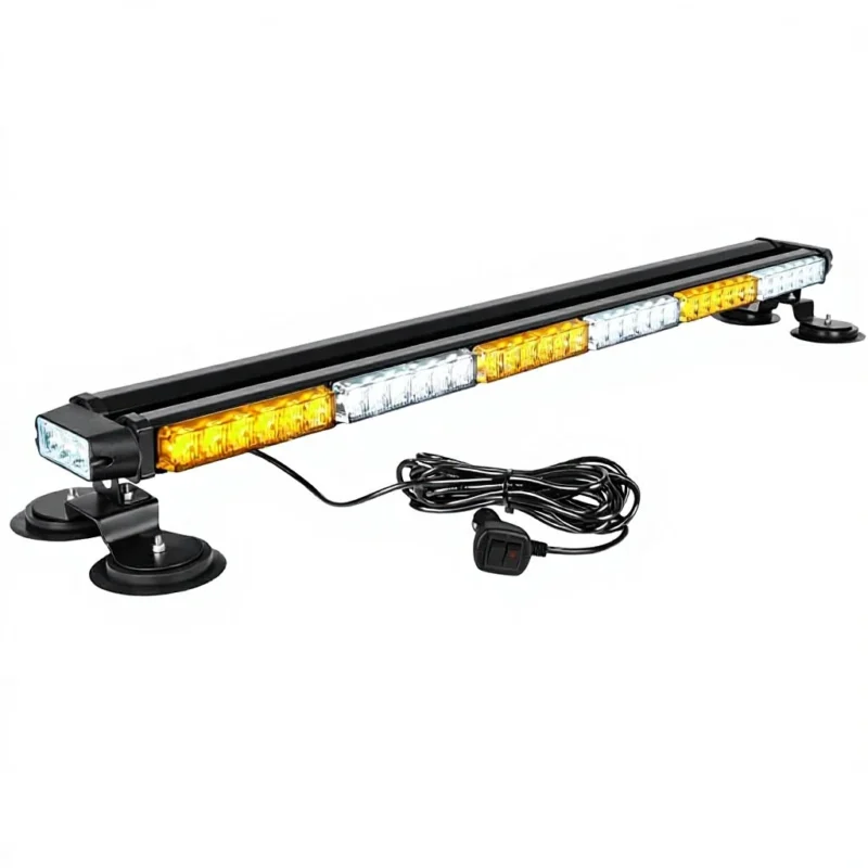 38.5-inch double-sided 78W LED emergency warning light bar with magnetic base