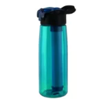650 mL Tritan BPA-free filter water bottle with straw-style drinking in multiple colors