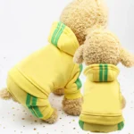 Lettered winter jumpsuit for small dogs and cats in multiple colors