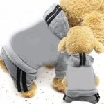 Lettered winter jumpsuit for small dogs and cats in multiple colors