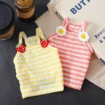 Lightweight breathable polyester vest shirt for dogs and cats
