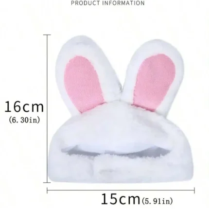 Cloth pet costume hats in lion-inspired and rabbit-ear styles for cats and small dogs