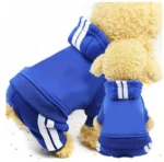 Lettered winter jumpsuit for small dogs and cats in multiple colors