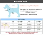 Lettered winter jumpsuit for small dogs and cats in multiple colors
