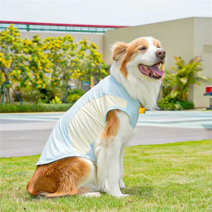 Lightweight mesh-style polyester dog vest in a seasonal color