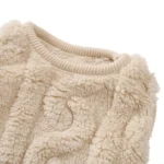 Soft fleece sweater vest for small dogs, puppies, and cats in a solid color