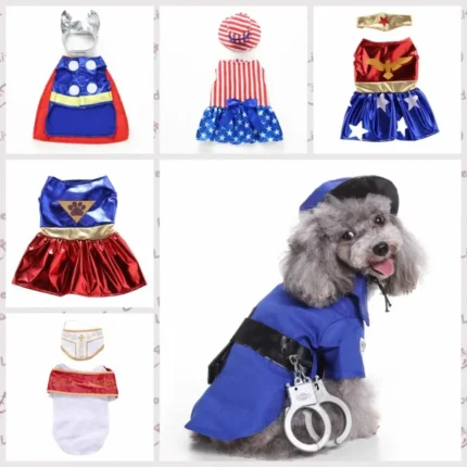 Pet Halloween costume dress in a seasonal dog dress style